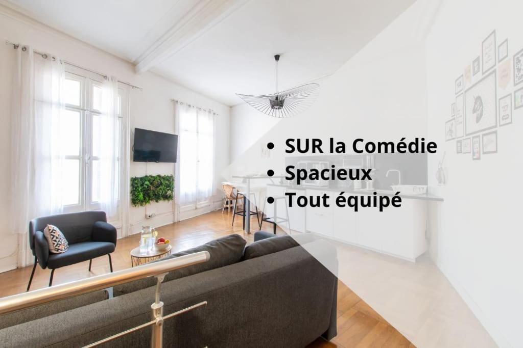 Grand Studio Sur La Comedie Montpellier Bagian luar foto